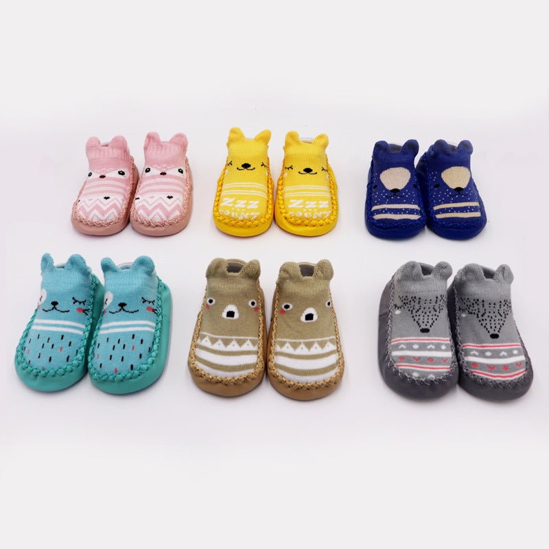 Children's Cartoon Non-Slip Cotton Floor Shoes