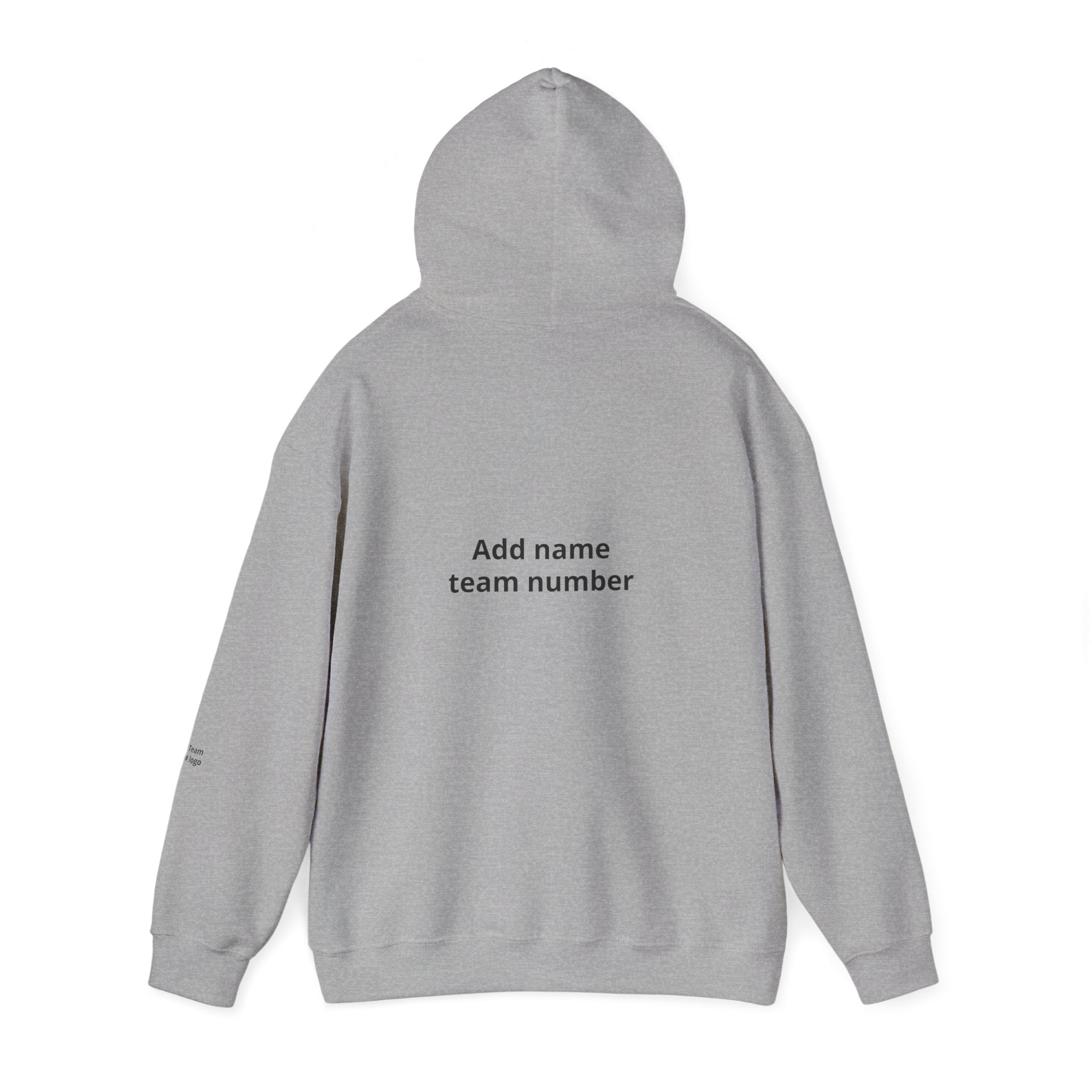 Custom Team Hoodie - Add Your Name & Number, Personalized Sports Sweatshirt
