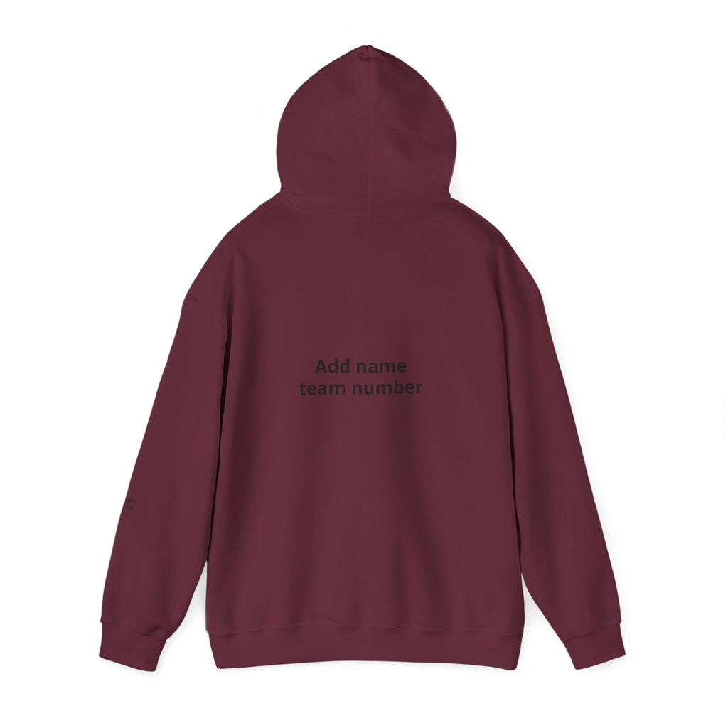 Custom Team Hoodie - Add Your Name & Number, Personalized Sports Sweatshirt