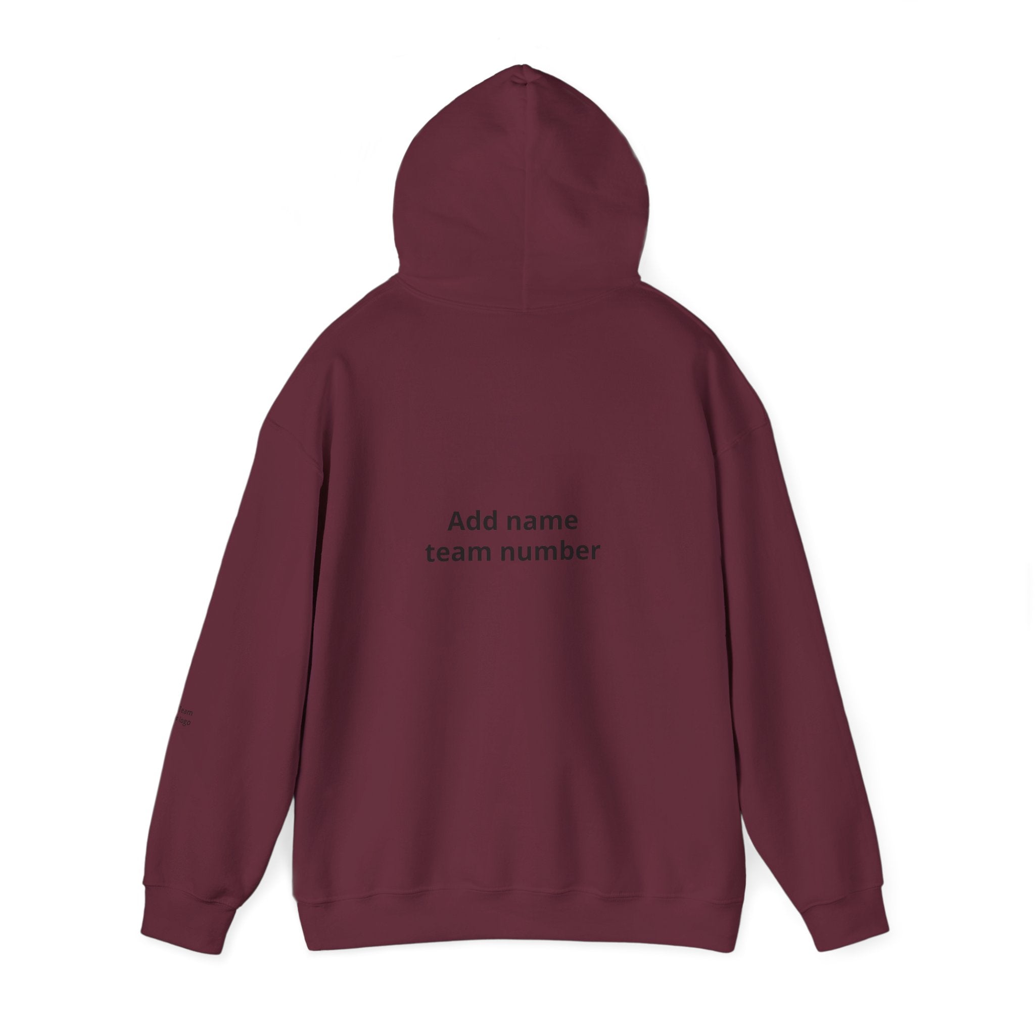 Custom Team Hoodie - Add Your Name & Number, Personalized Sports Sweatshirt