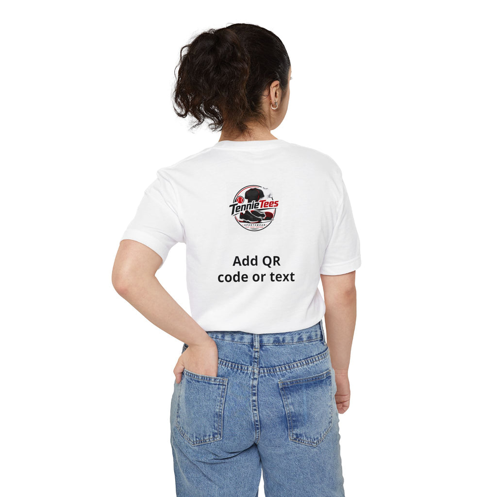 Pocket T-Shirt — Custom Name & Logo Tee with Back QR/Logo Print
