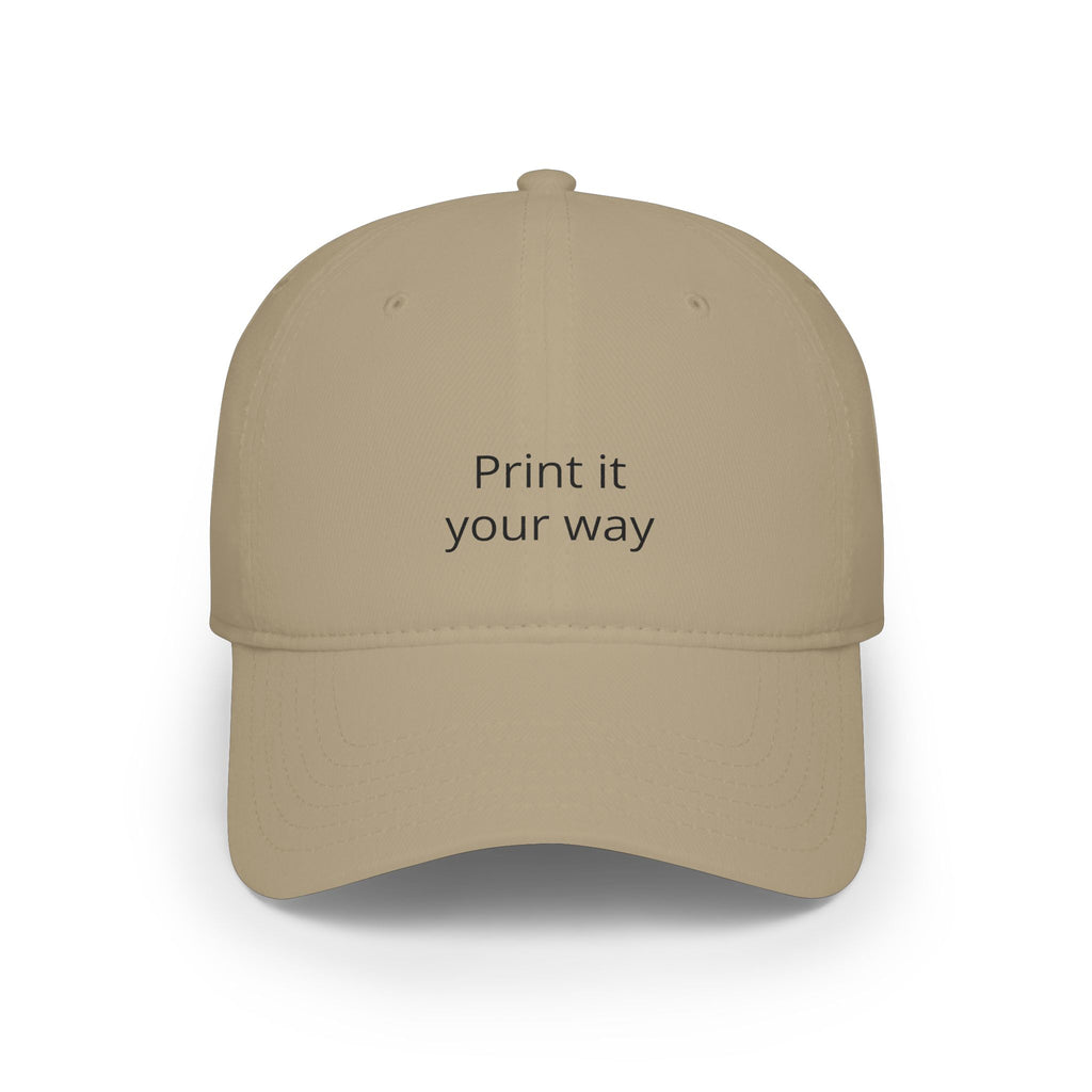 Play Hard Baseball Cap - Minimal Embroidered Motivational Dad Hat