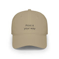 Play Hard Baseball Cap - Minimal Embroidered Motivational Dad Hat