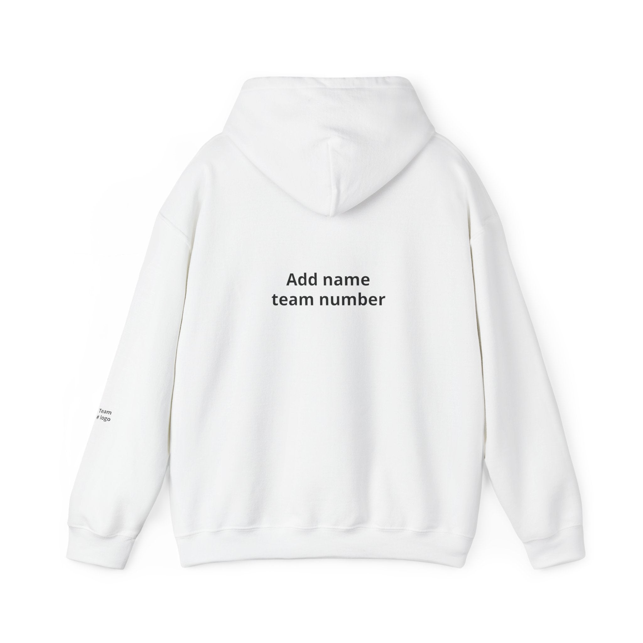 Custom Team Hoodie - Add Your Name & Number, Personalized Sports Sweatshirt