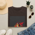 Soccer Flame Graphic T-Shirt — Vintage Ball & Red Streaks