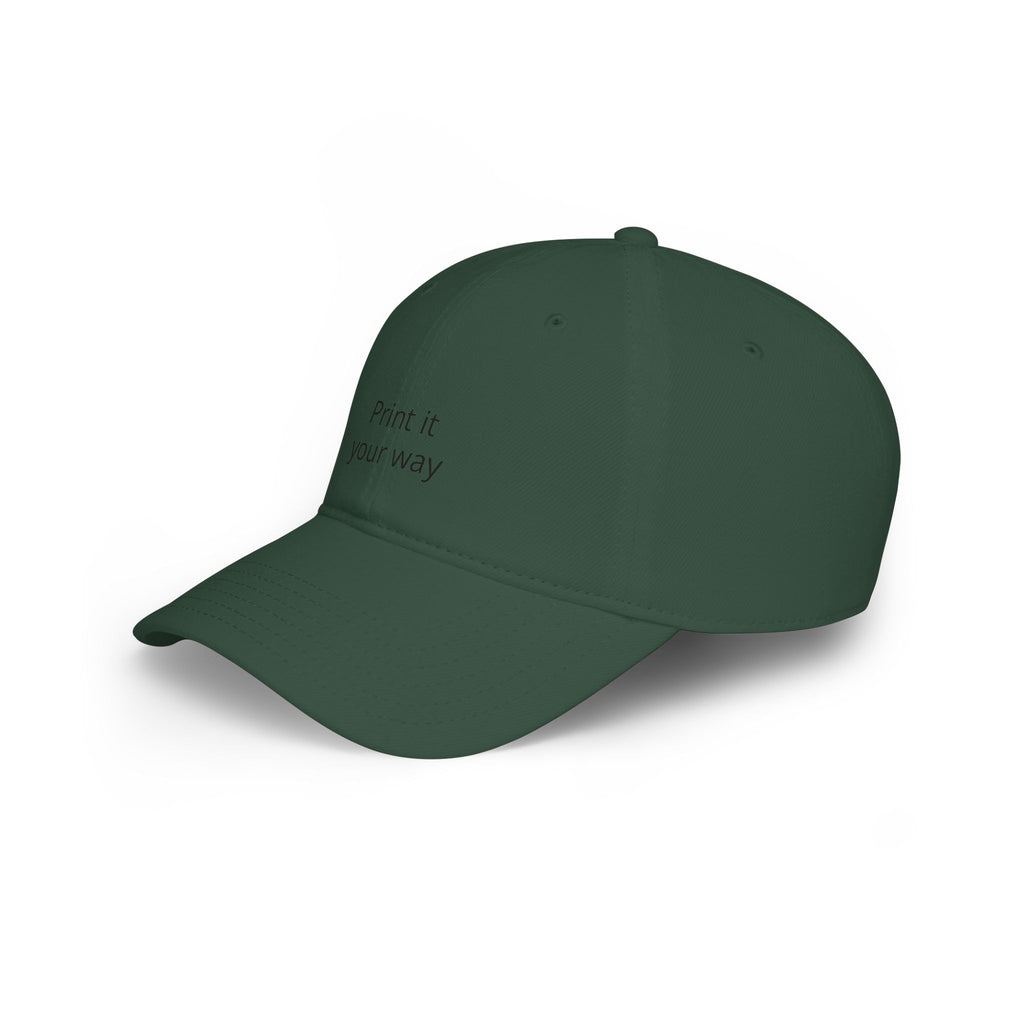 Play Hard Baseball Cap - Minimal Embroidered Motivational Dad Hat