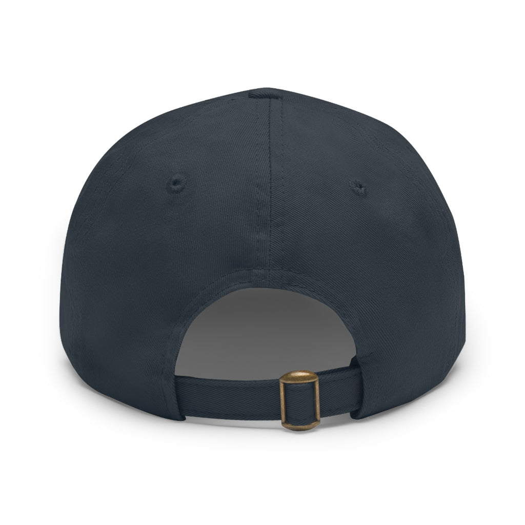 Leather Patch Dad Hat — Tennie Tees Logo Baseball Cap