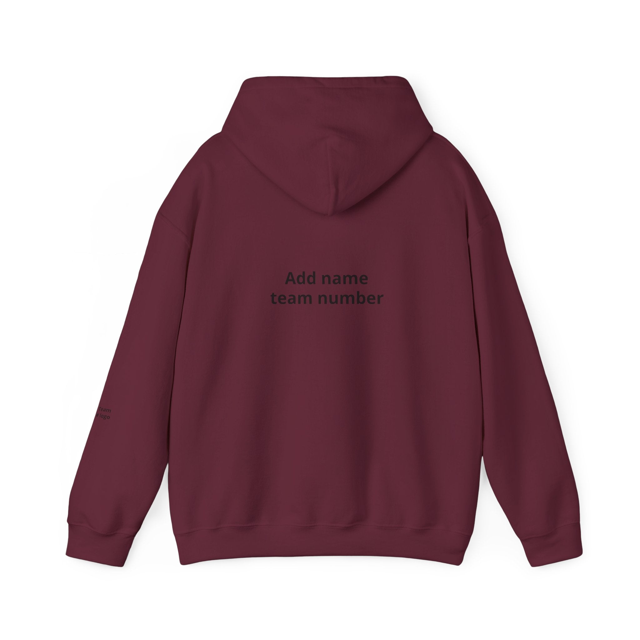 Custom Team Hoodie - Add Your Name & Number, Personalized Sports Sweatshirt