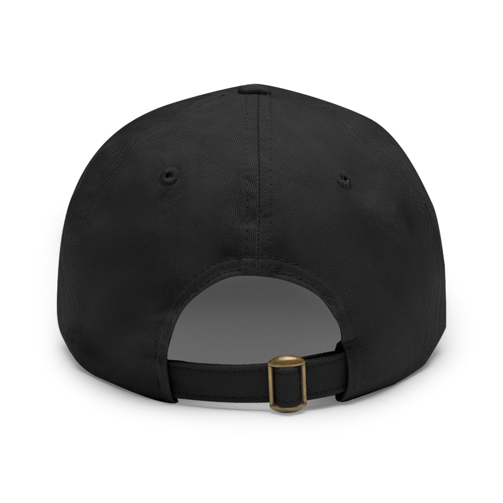 Leather Patch Dad Hat — Tennie Tees Logo Baseball Cap