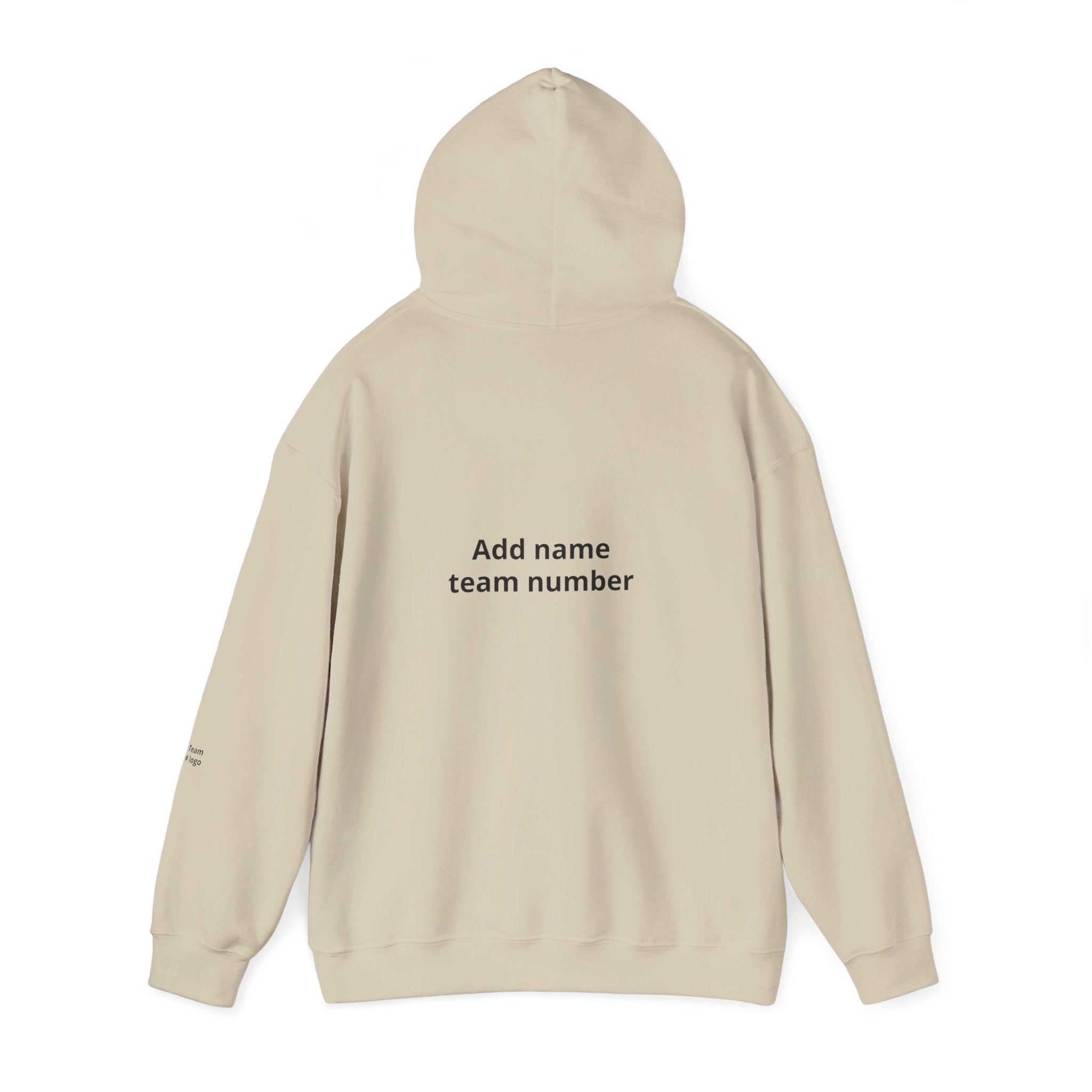 Custom Team Hoodie - Add Your Name & Number, Personalized Sports Sweatshirt