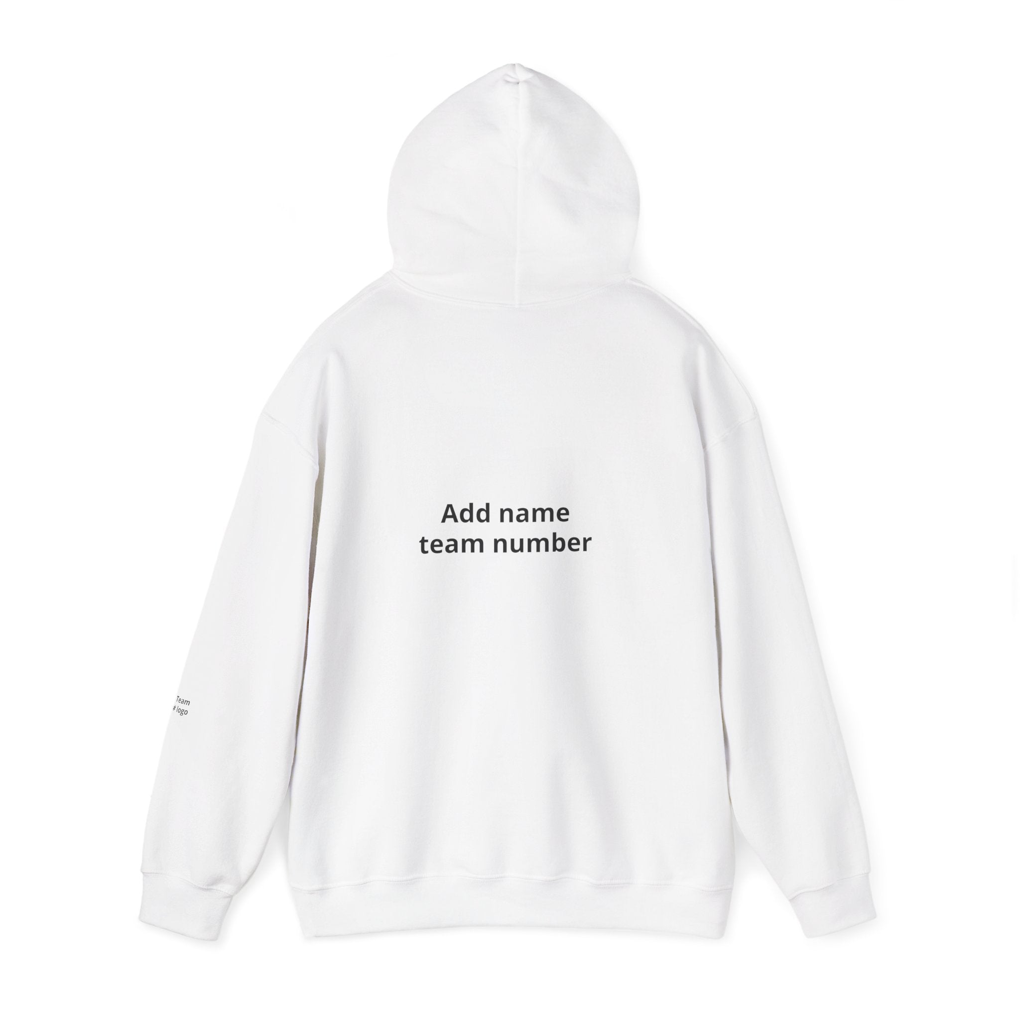 Custom Team Hoodie - Add Your Name & Number, Personalized Sports Sweatshirt