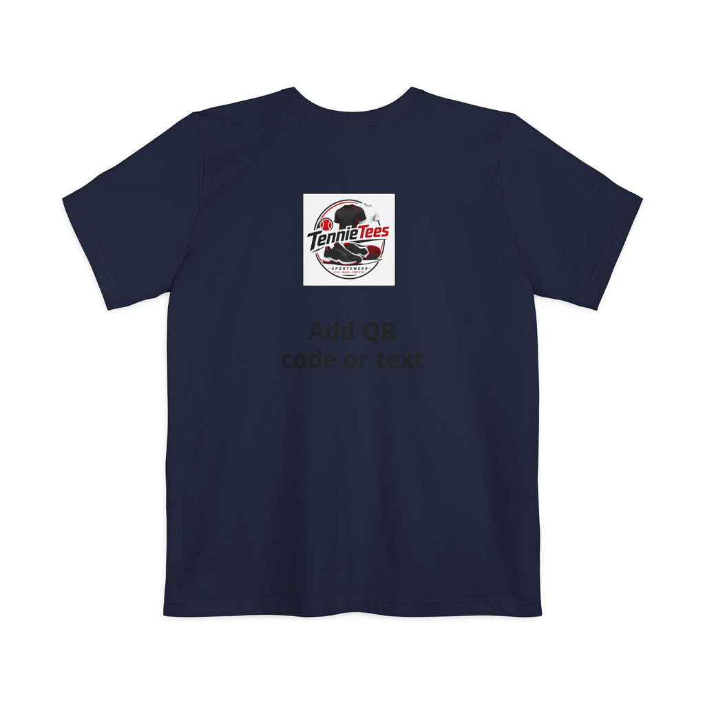 Pocket T-Shirt — Custom Name & Logo Tee with Back QR/Logo Print