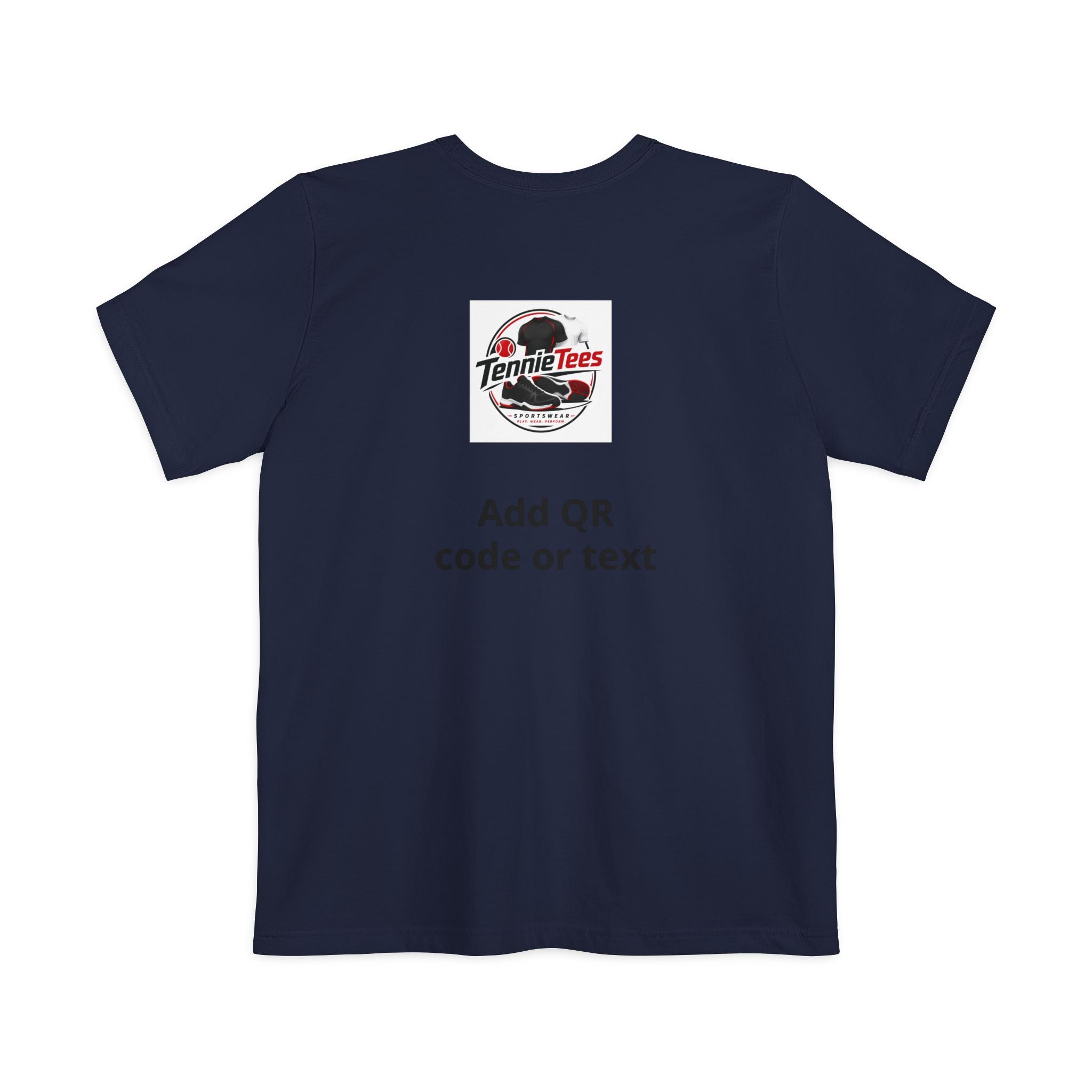 Pocket T-Shirt — Custom Name & Logo Tee with Back QR/Logo Print