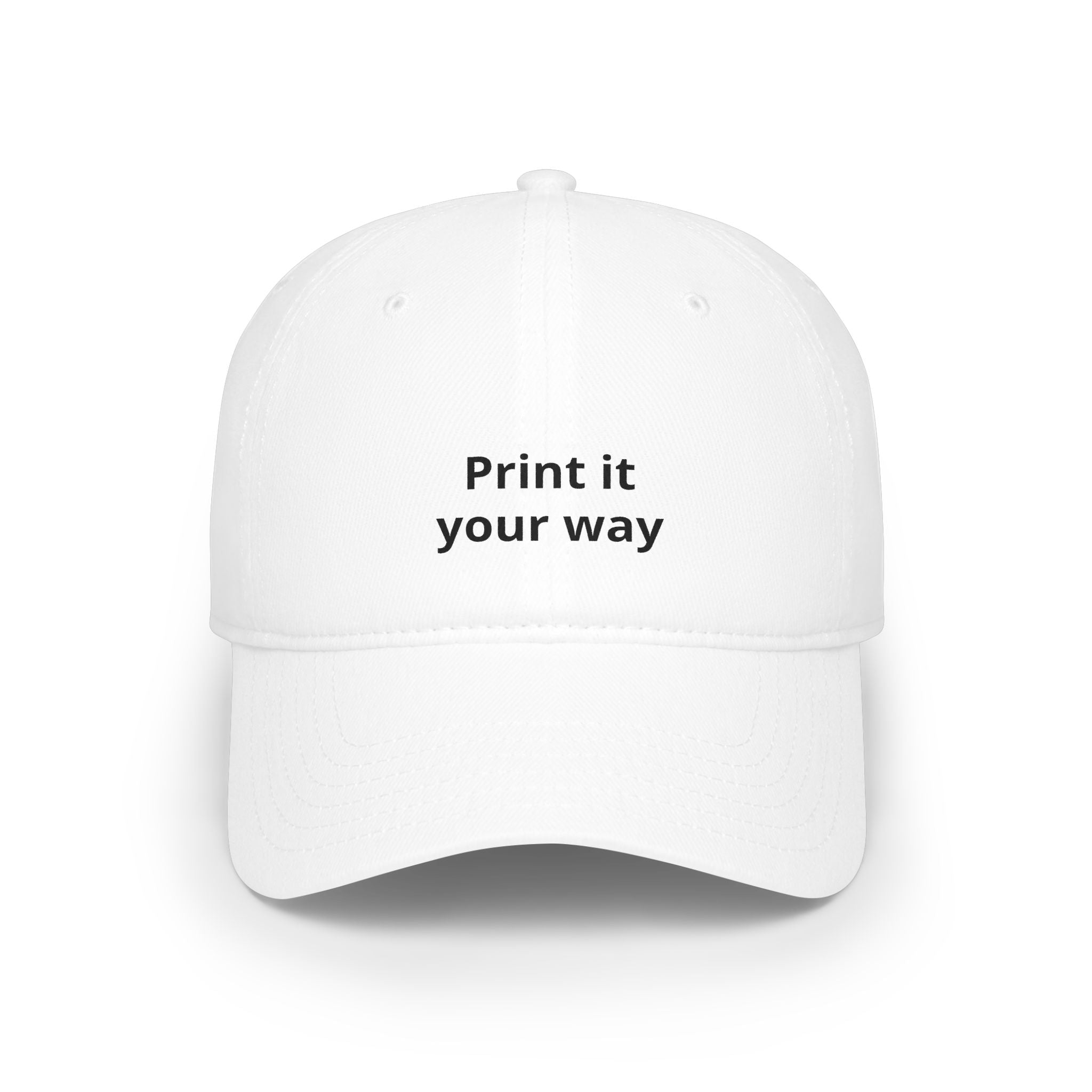 Play Hard Baseball Cap - Minimal Embroidered Motivational Dad Hat