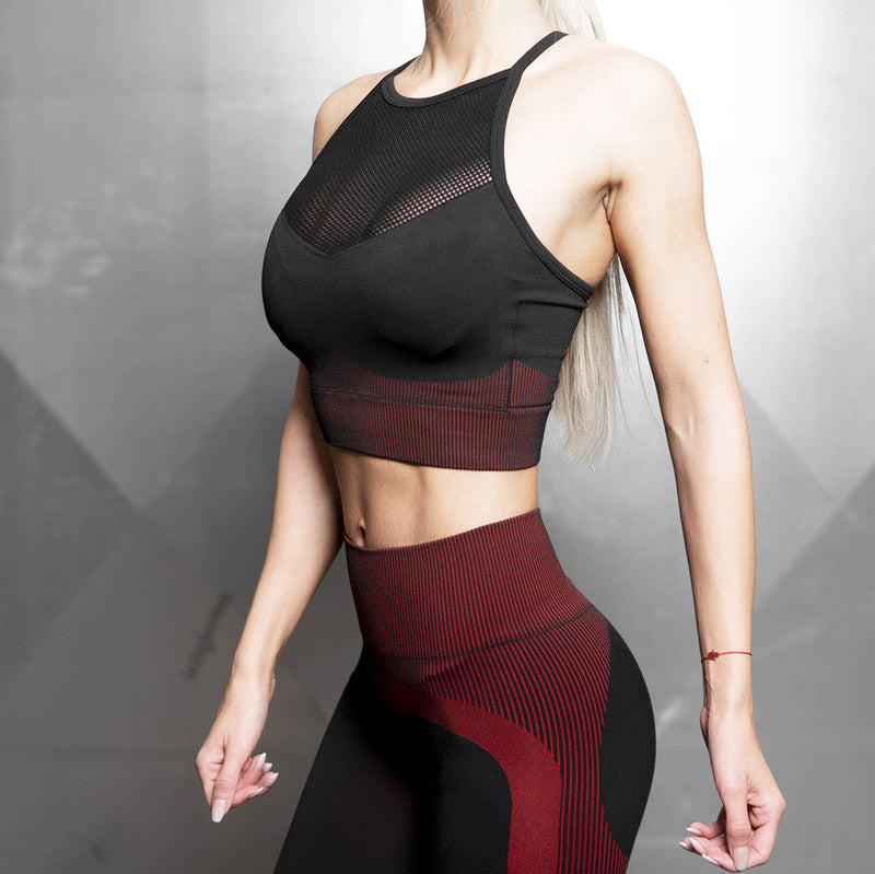 Seamless High-Elastic Moisture-Wicking Sports Bra