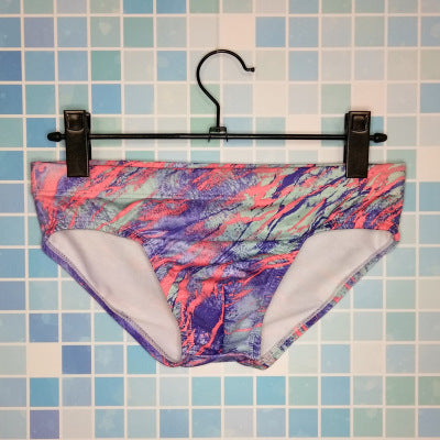 Men's Print Triangle Swimwear, Sexy Low Waist Shorts