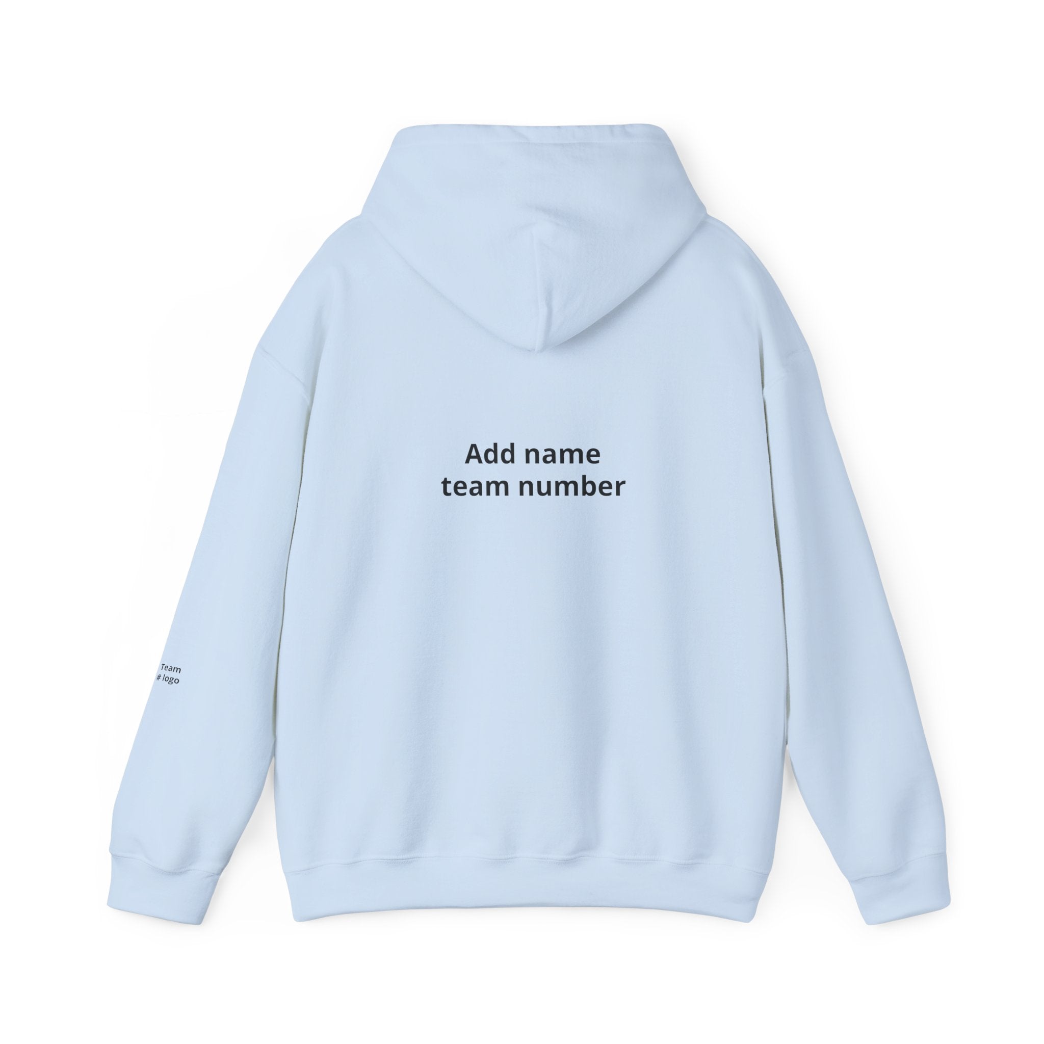 Custom Team Hoodie - Add Your Name & Number, Personalized Sports Sweatshirt