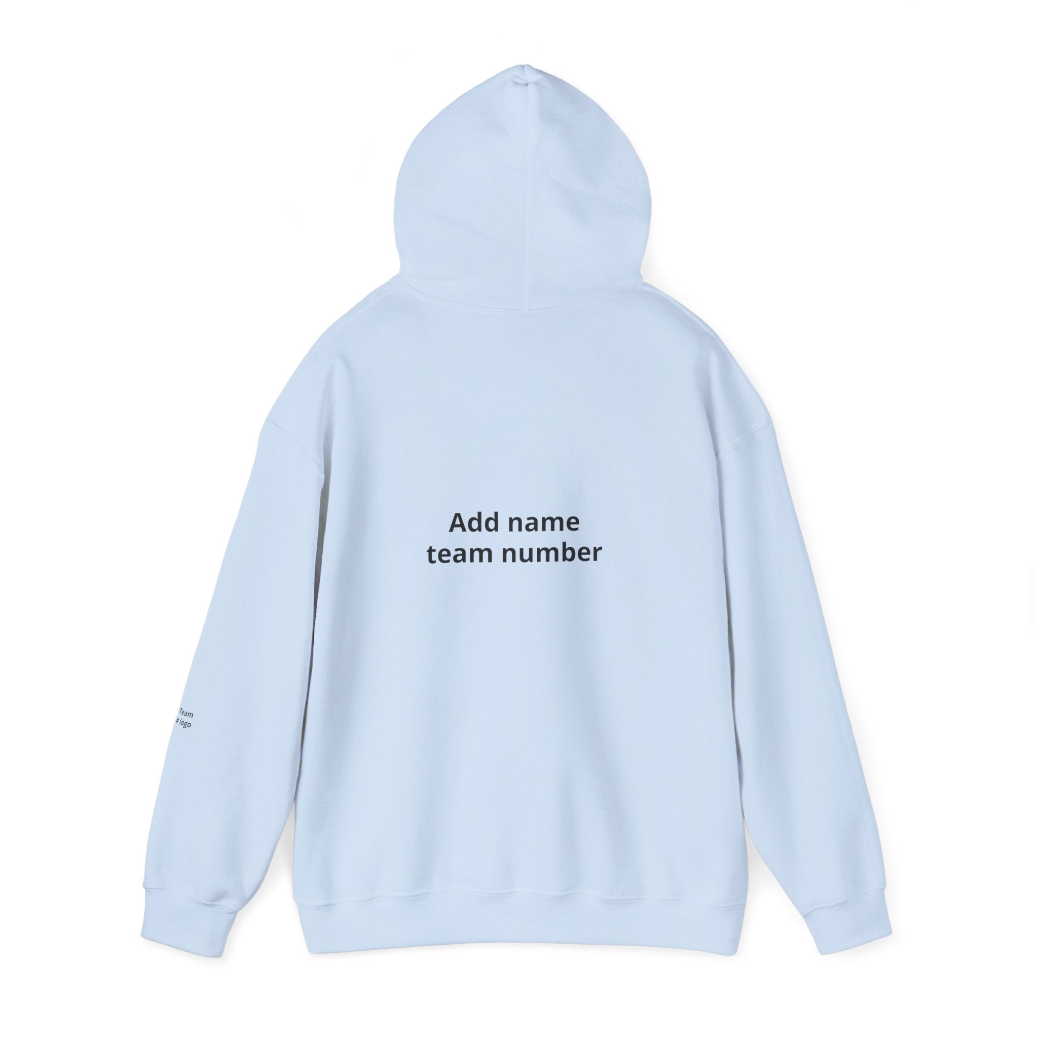 Custom Team Hoodie - Add Your Name & Number, Personalized Sports Sweatshirt