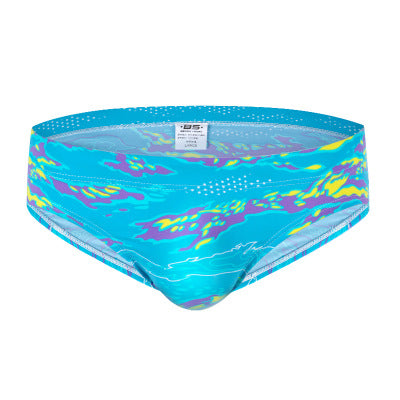 Men's Print Triangle Swimwear, Sexy Low Waist Shorts