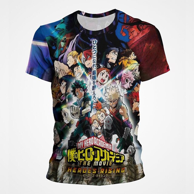 Hero Academy Printed Casual Men's Polyester T-Shirt