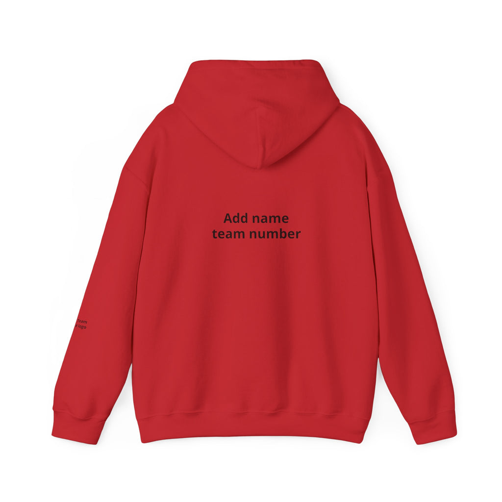 Custom Team Hoodie - Add Your Name & Number, Personalized Sports Sweatshirt