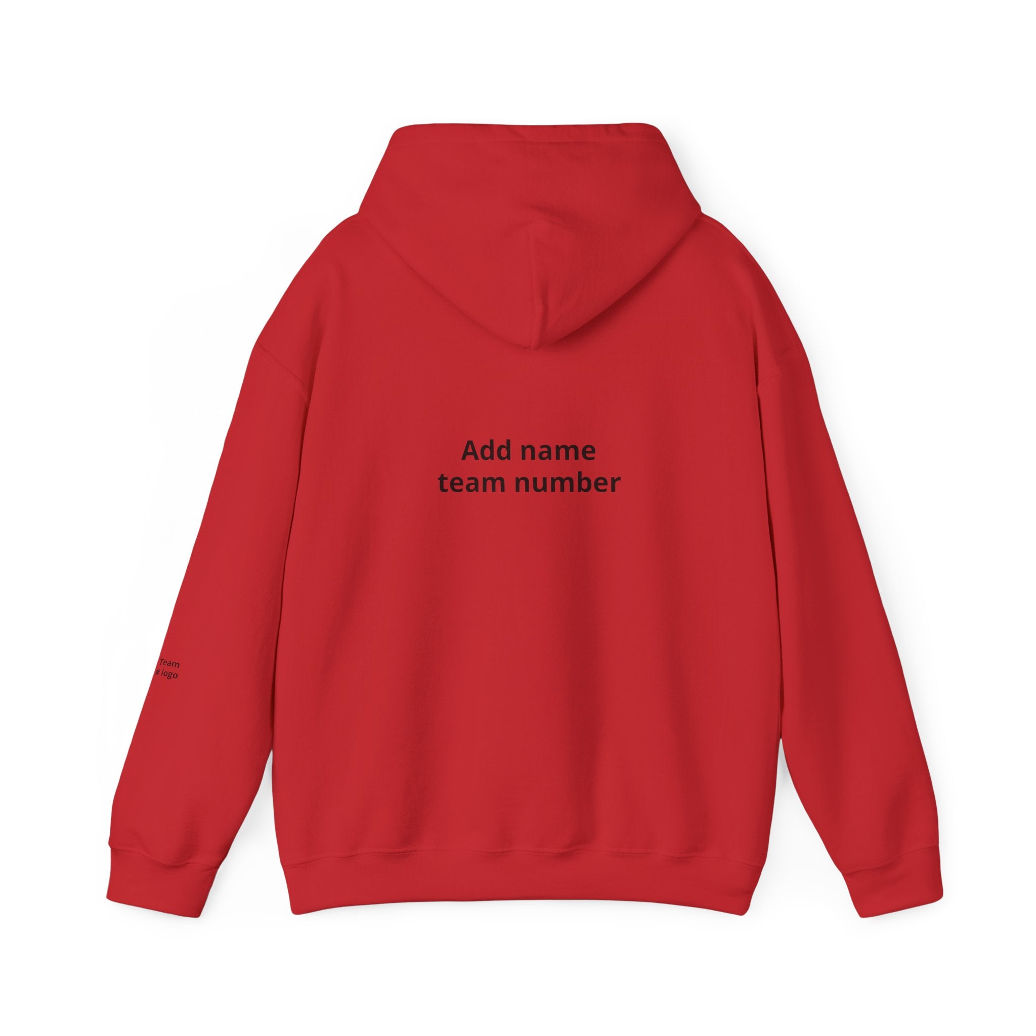 Custom Team Hoodie - Add Your Name & Number, Personalized Sports Sweatshirt