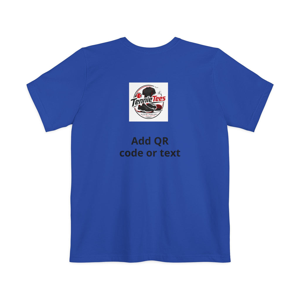 Pocket T-Shirt — Custom Name & Logo Tee with Back QR/Logo Print