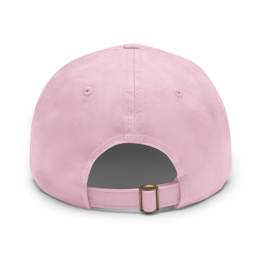 Leather Patch Dad Hat — Tennie Tees Logo Baseball Cap
