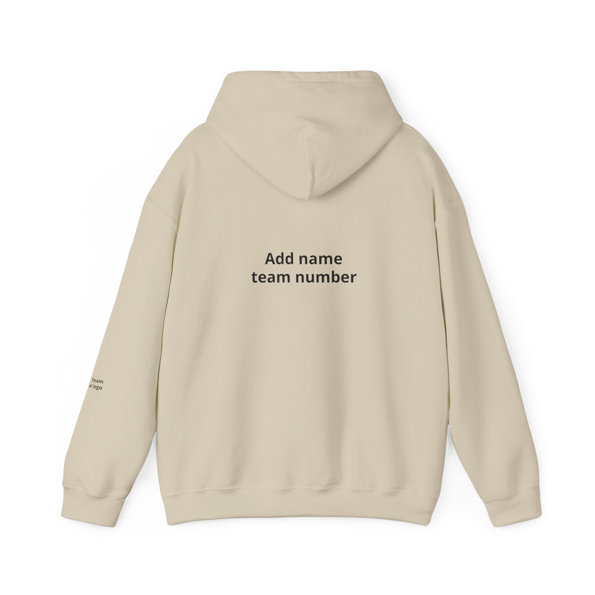 Custom Team Hoodie - Add Your Name & Number, Personalized Sports Sweatshirt