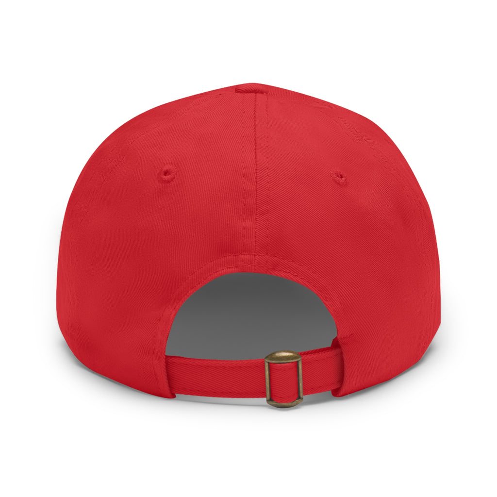 Leather Patch Dad Hat — Tennie Tees Logo Baseball Cap