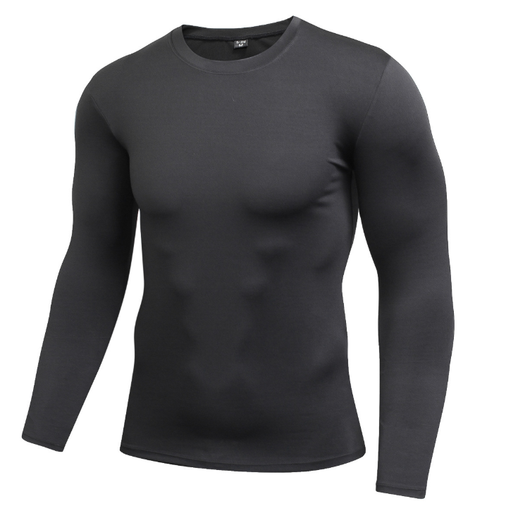Men's Moisture-Wicking Long Sleeve Workout Shirt