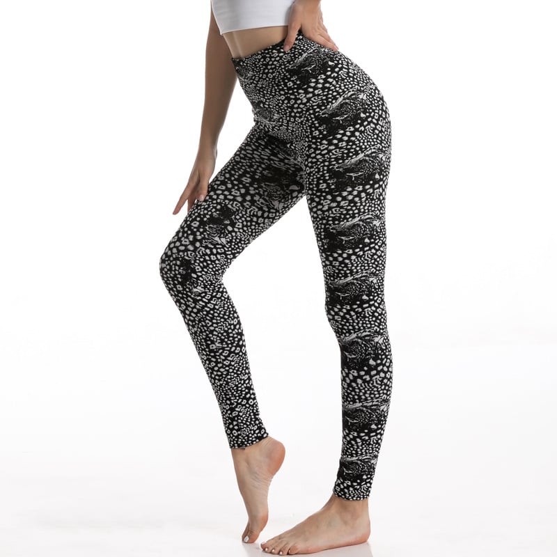 Leopard Print High Waist Gym Leggings