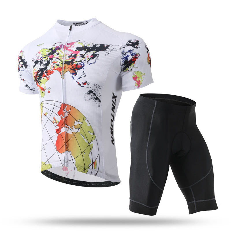 Summer Moisture-Wicking Breathable Cycling Outfit Set