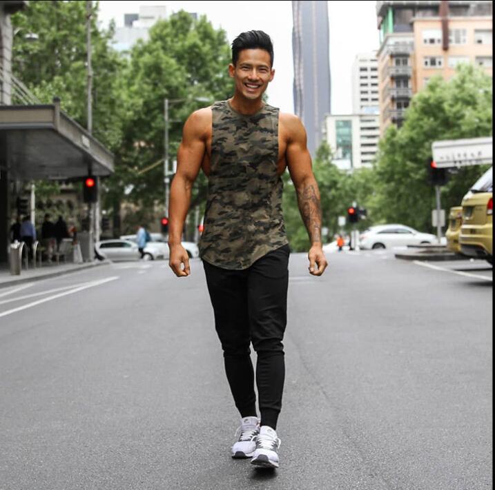 Men's Loose Camouflage Quick-Dry Workout Tank Top