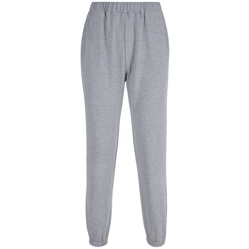 High-Waisted Letter Sweatpants, Loose Harem Joggers