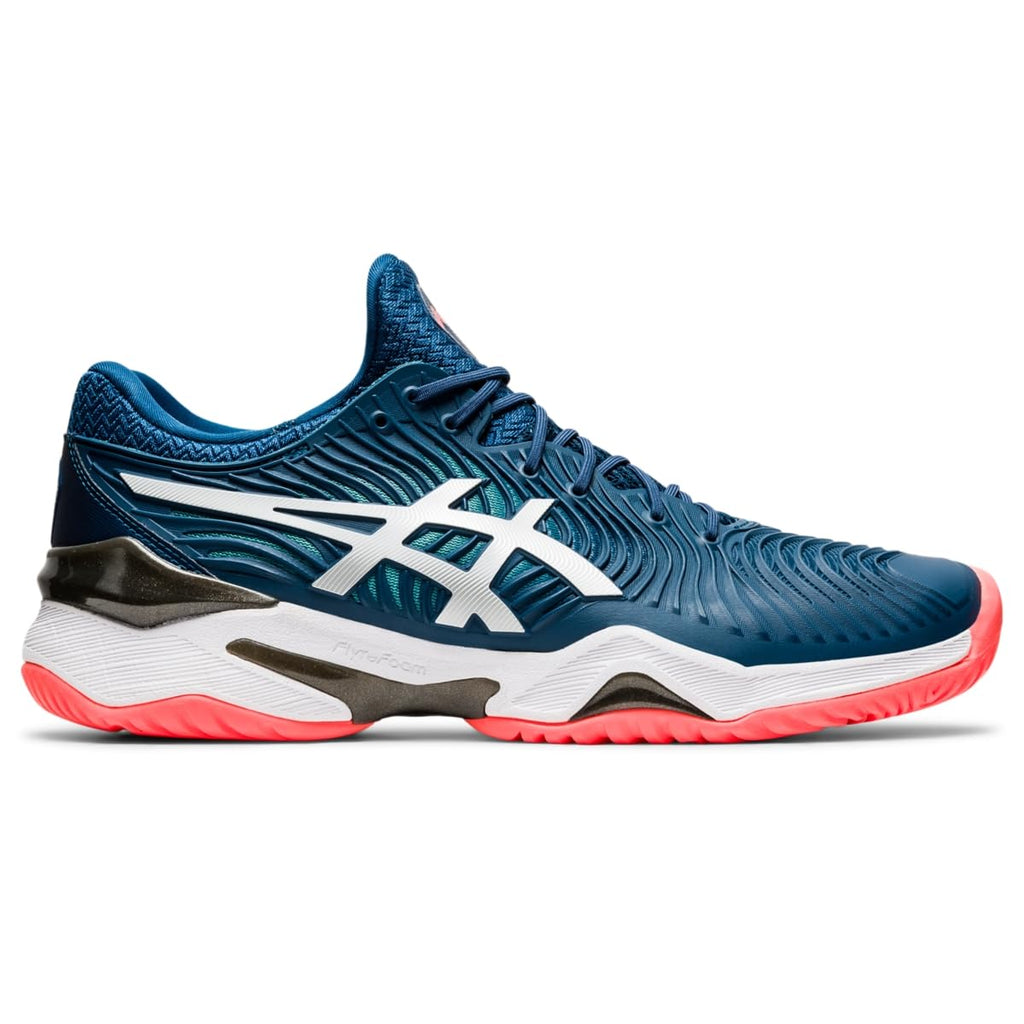 ASICS Mens Court FlyteFoam Tennis Shoes 10 MAKO Blue/White