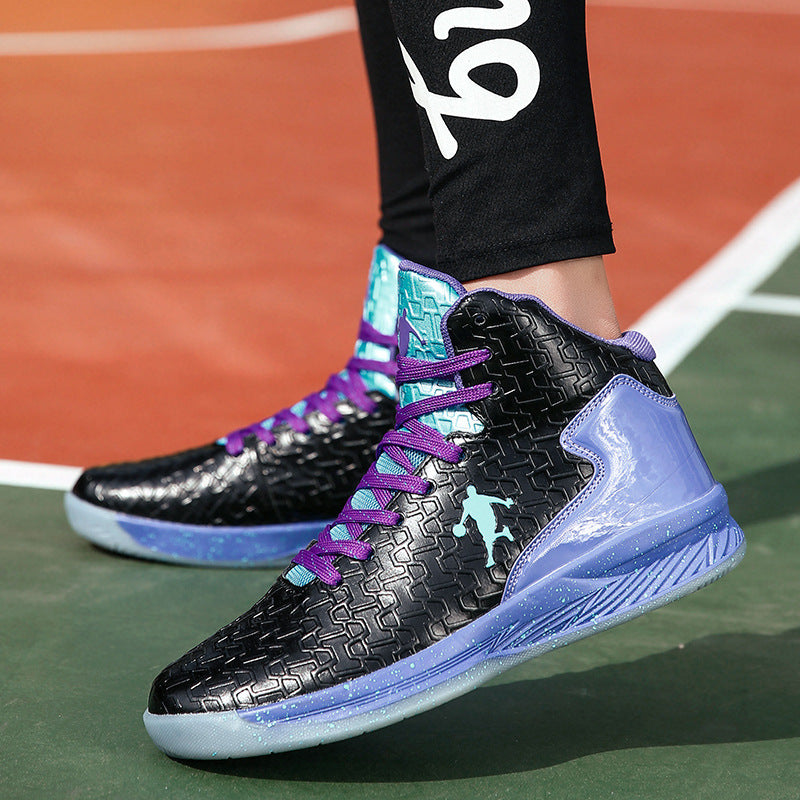 High-Top Basketball Shoes for Couples - Durable & Breathable