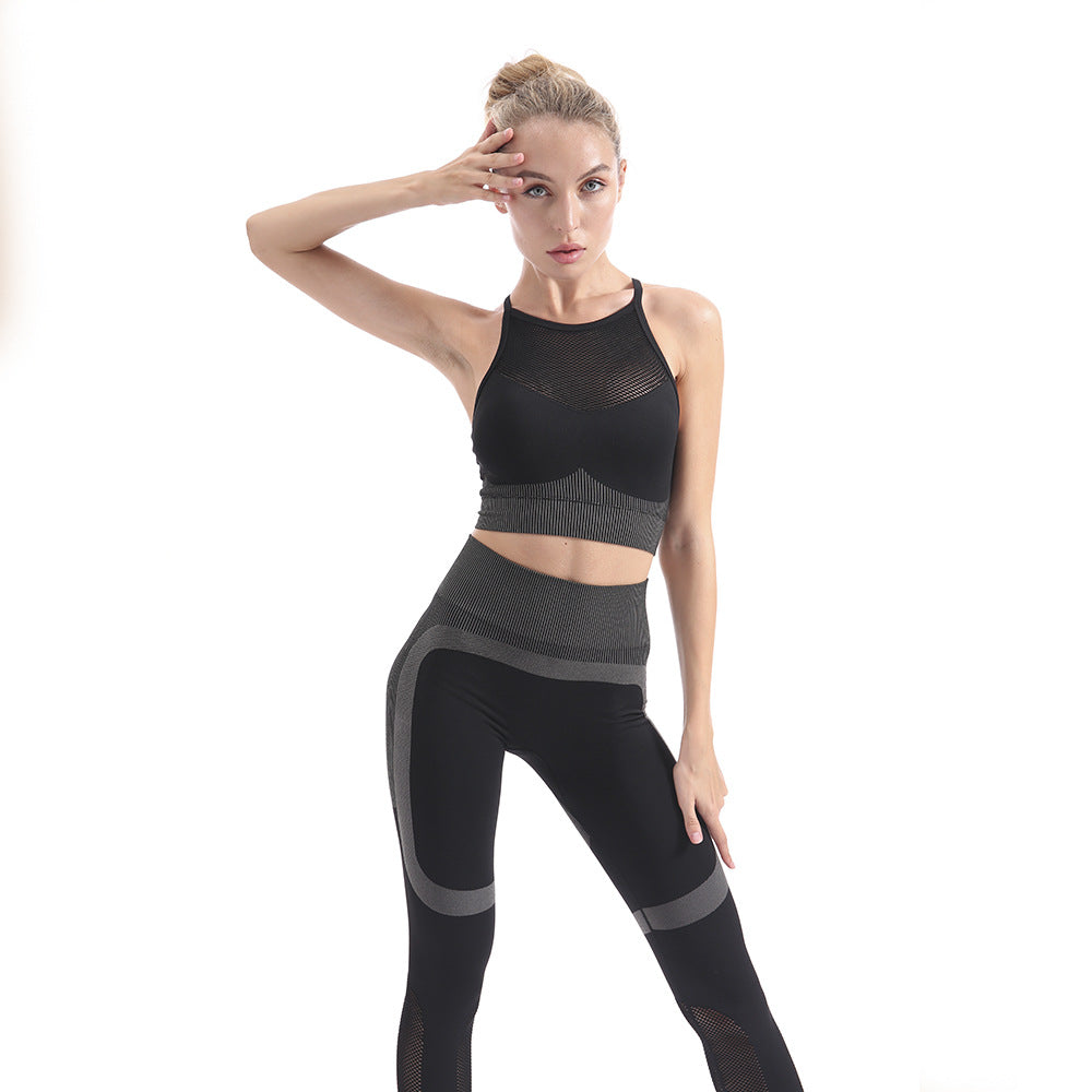 Seamless High-Elastic Moisture-Wicking Sports Bra