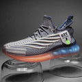 Flyweave Men's Breathable Tennis Shoes with Jelly Sole